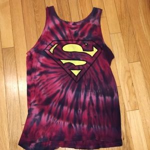 Red Superman Tank Top